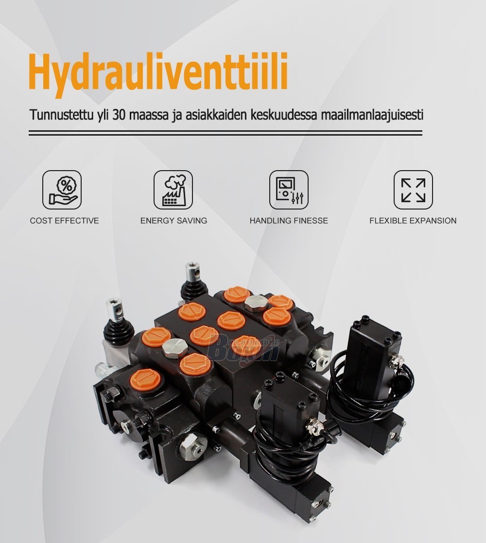 DCV200 Series Electric Motor Driven 2 Spool Sectional Hydraulic Valve